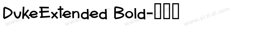 DukeExtended Bold字体转换